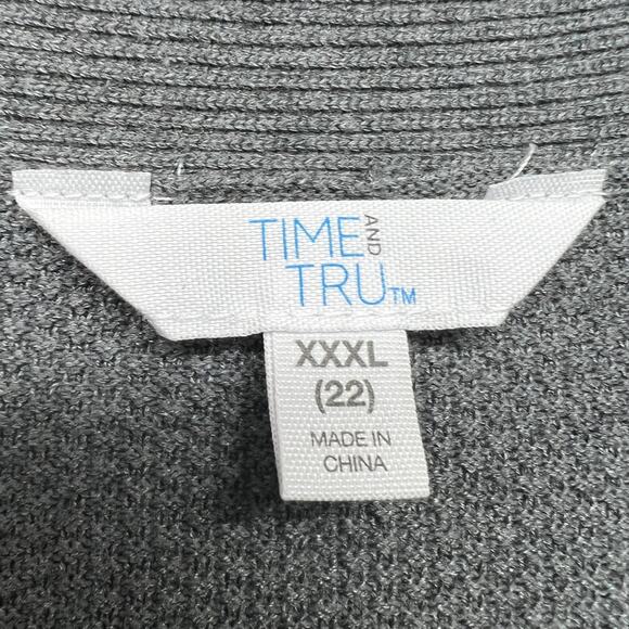 Time and Tru Open Front Cardigan Womens XXXL Casual Everyday Wear Errands Casual - Picture 2 of 13